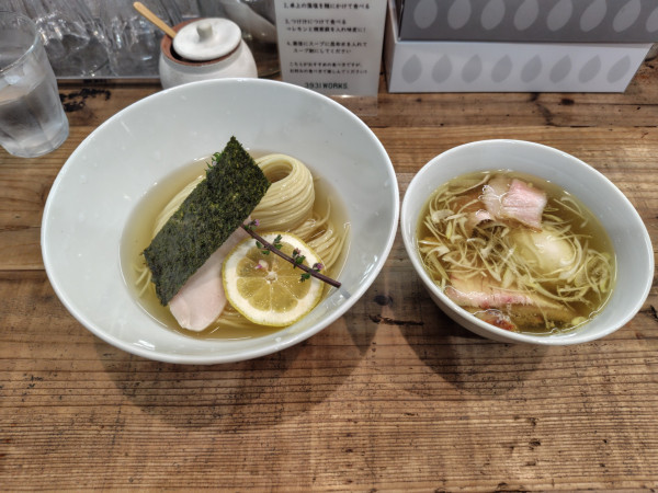 「味玉昆布水つけ麺（塩）1170円」@3931WORKS.の写真
