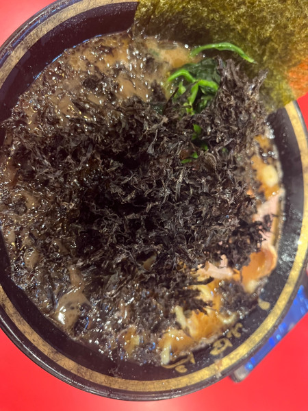 「ラーメン(中)1,000円＋岩のり200円」@横浜家系ラーメン 大輝家の写真