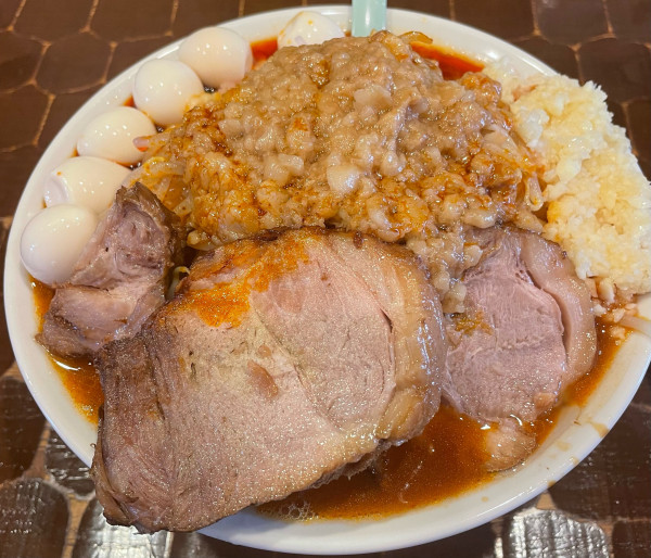 「辛豚そば」@茨城豚そば 特龍 本店の写真