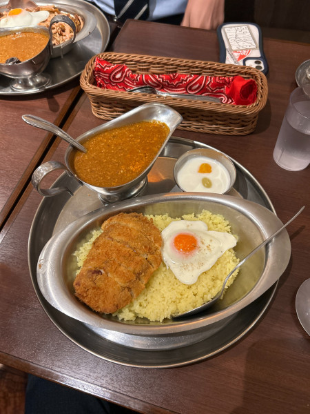 「キーマカツカレー定食」@ターリー屋 新大手町ビル店の写真