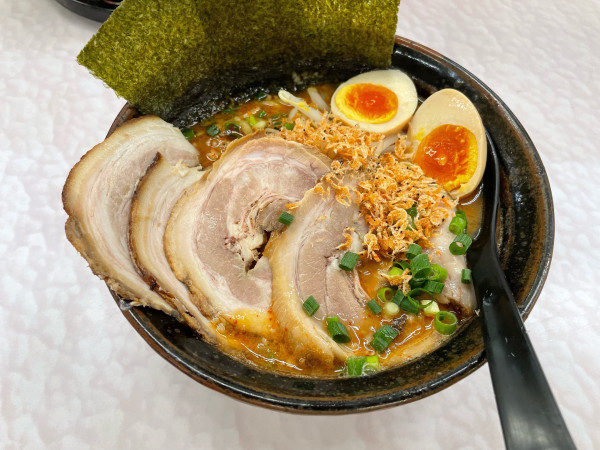 「エビ味噌ラーメン」@関東風とんこつらーめん 五衛門 谷田部店の写真