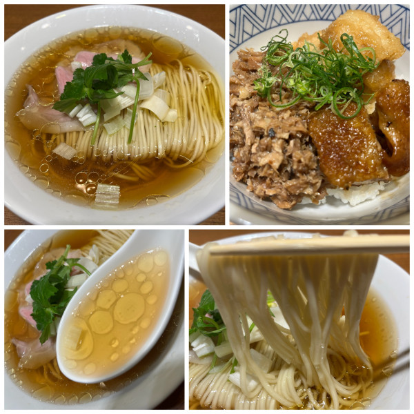 「名古屋コーチン中華そば醤油＋気まぐれ丼 1000円」@寿製麺よしかわ 川越店の写真