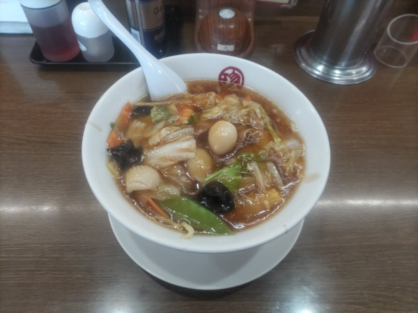 「珍来麺＋餃子」@珍來 石岡東光台の写真