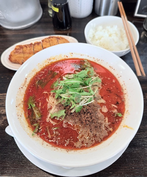 「白胡麻担担麺（固め･5辛／5痺￥1200）他」@四川担担麺 阿吽 浅草店の写真