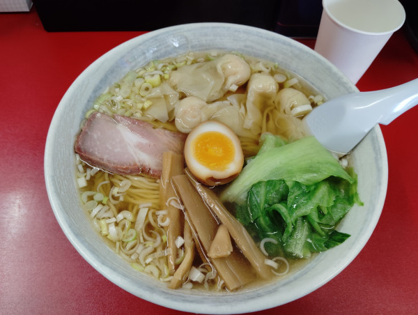 「日替わり　エビワンタンメン　　980円」@あ麺んぼの写真