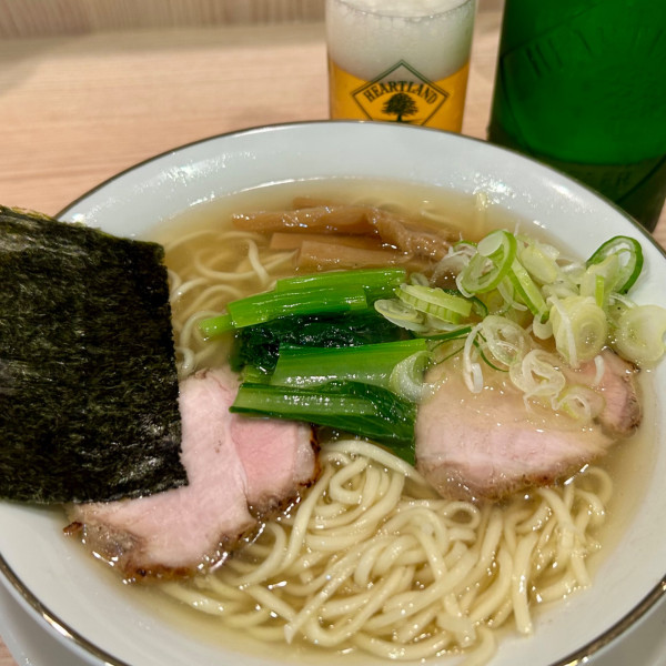 「塩らーめん＋ビール中瓶」@らーめん3000の写真