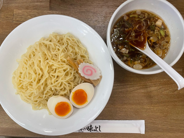 「つけ麺&焼餃子&半ライスセット」@餃子の味よし 渋谷道玄坂店の写真