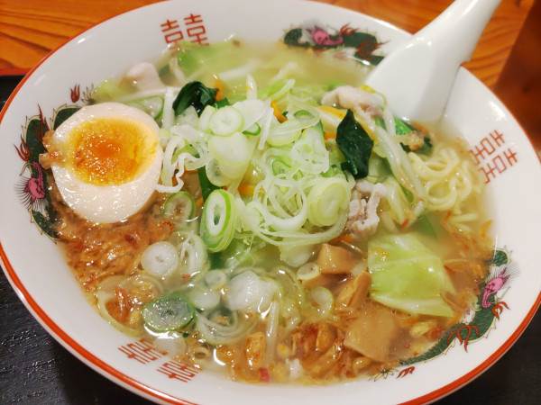「タンメン（半麺）1030円 餃子等」@麺家 香湯らーめんの写真