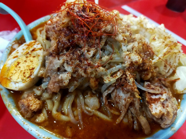 「辛とまと（ちょい野菜・ちょい脂・にんにく）」@ラーメン富士丸 明治通り都電梶原店の写真