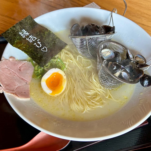 「しじみ塩（しじみ増し）」@かみあり製麺の写真