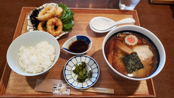 「ラーメン定食いかふらい」@鈴木食堂の写真