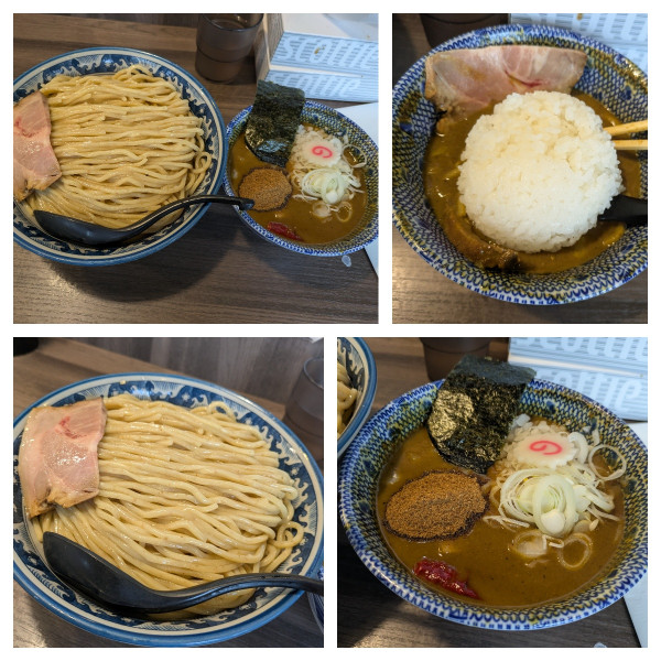 「カレーつけ麺特盛➕麺増し➕半ライス」@狼煙 〜NOROSHI〜の写真