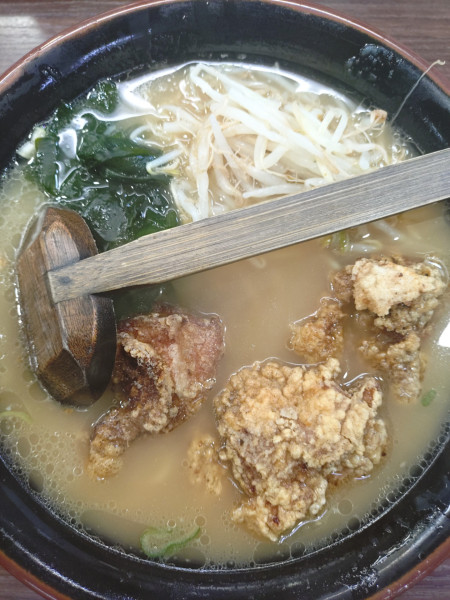 「唐揚げラーメン　1100円」@ラーメンショップ とさっ子の写真