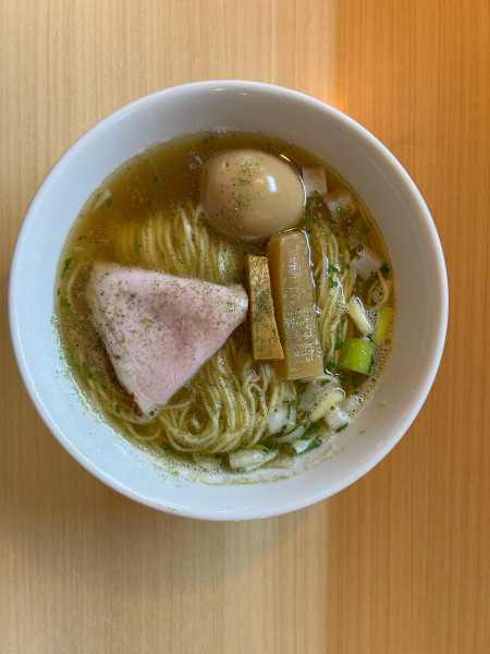 「味玉　山椒ラーメン」@麺堂にしき 池袋西口店の写真