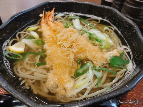 「海老天そば（1,200円）」@越前そば 見𠮷屋の写真