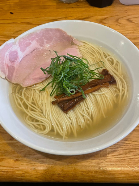 「白 鶏清湯貝塩そば（大盛）」@鶏冠78の写真