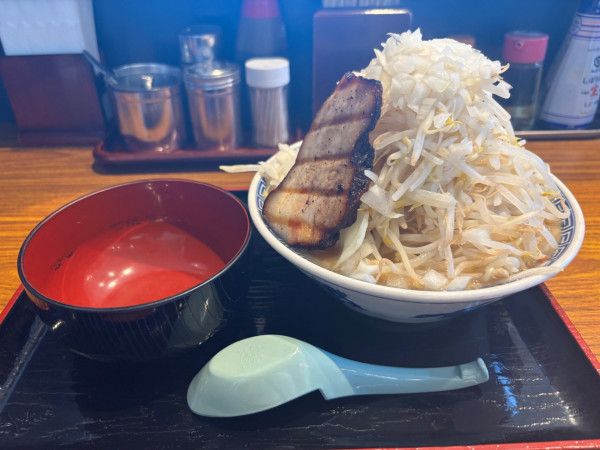 「角ふじラーメン、野菜1.5増し」@優勝軒 柏店の写真