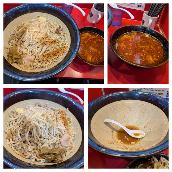 「【限定】辛つけ麺➕麺増し(700ｇ申請)」@麺屋 桐龍の写真