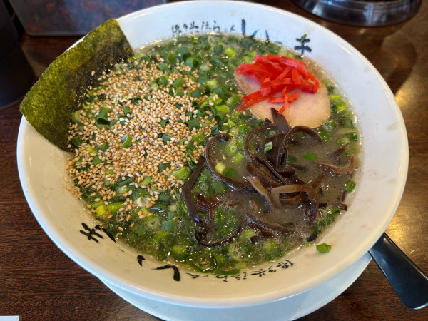 「ねぎらーめん(900円)」@博多長浜らーめん いっきの写真