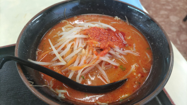 「極辛味噌󠄀ラーメン」@くるまやラーメン 三崎口店の写真