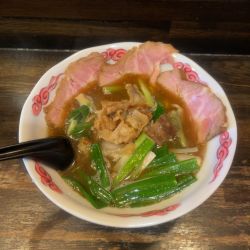 松原産油かす難波葱ラーメン（1500円）