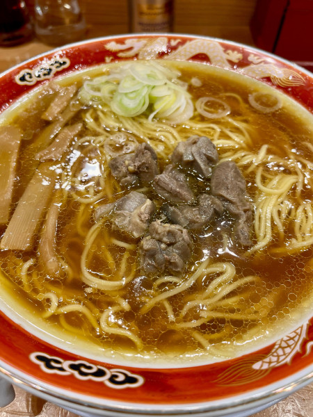 「地鶏ラーメン　大盛」@らーめん秋田 ひない軒の写真