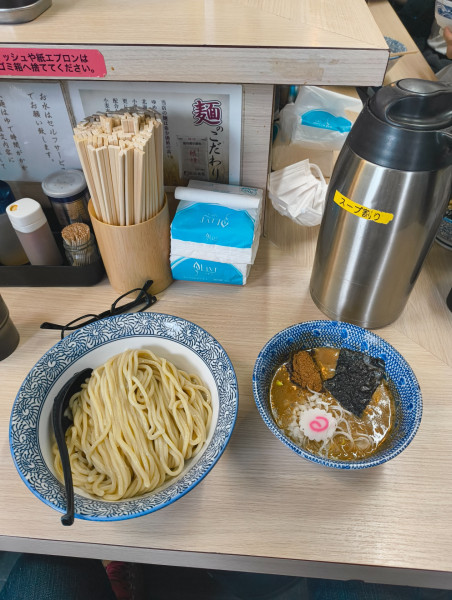「つけ麺　中　1100円」@狼煙 大宮店の写真