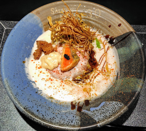 「ポルチーニサーモン 1140円」@サーモンnoodle3.0の写真