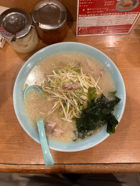 「ネギラーメン900円」@ニューラーメンショップ主水 花棒曳舟店の写真