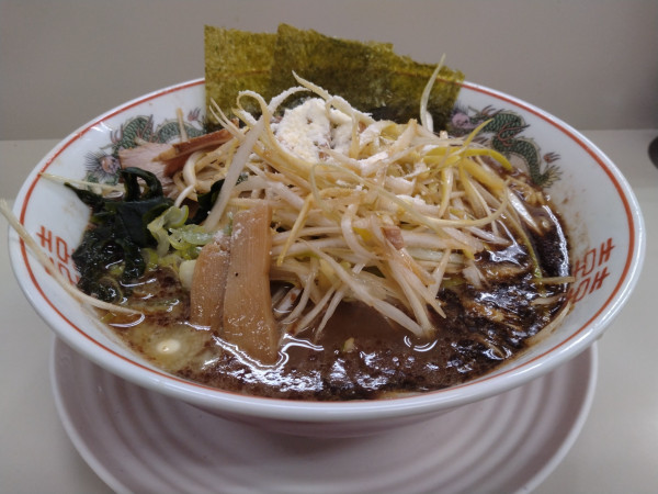 「焦がしらーめん＋ネギ」@ラーメンショップ 希望ヶ丘店の写真