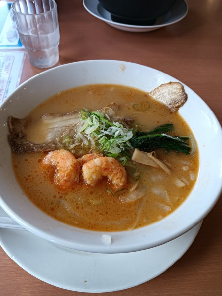 「期間限定海老味噌ラーメン」@幸楽苑 横浜戸塚店の写真