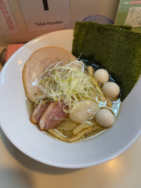 「特上塩そば」@塩そば専門店 麺屋ギャオス 秩父店の写真