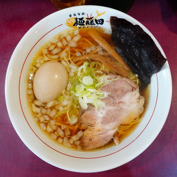 「味玉トリトン中華＋ハートランド中瓶」@麺藤田の写真