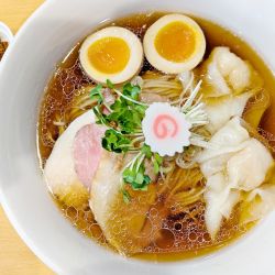 醤油ラーメン＋海老ワンタン＋半熟煮玉子