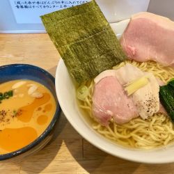 甘海老の白味噌クリームチーズつけそば 1400円