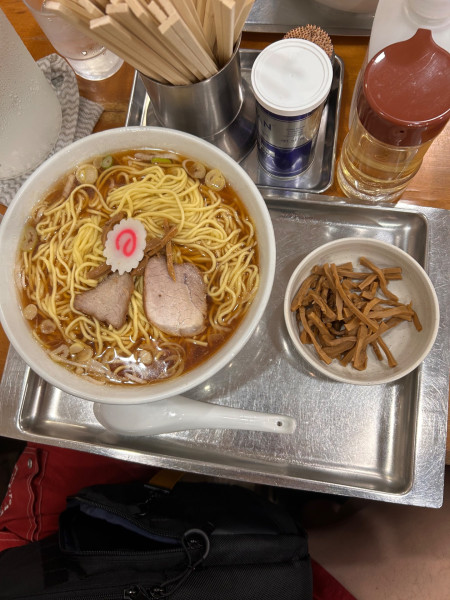 「メンマラーメン　大盛り」@赤坂味一の写真