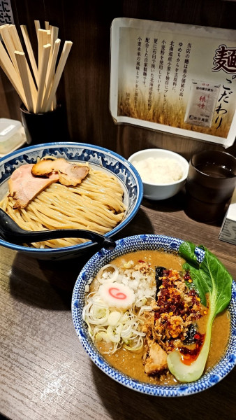 「坦々つけ麺特盛＋‪半ライス」@狼煙 〜NOROSHI〜の写真