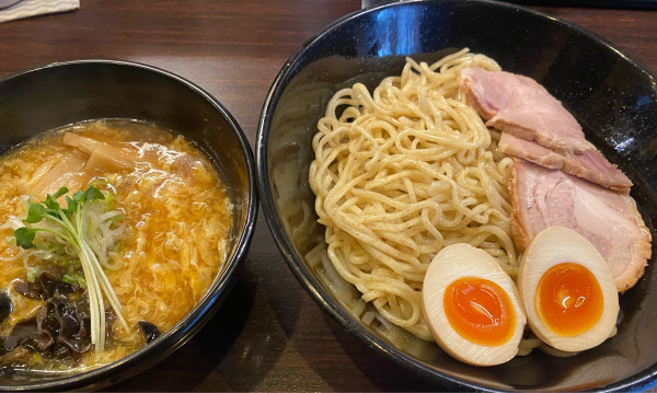 「極旨かき玉つけそば　1050円」@らーめん 玉彦の写真