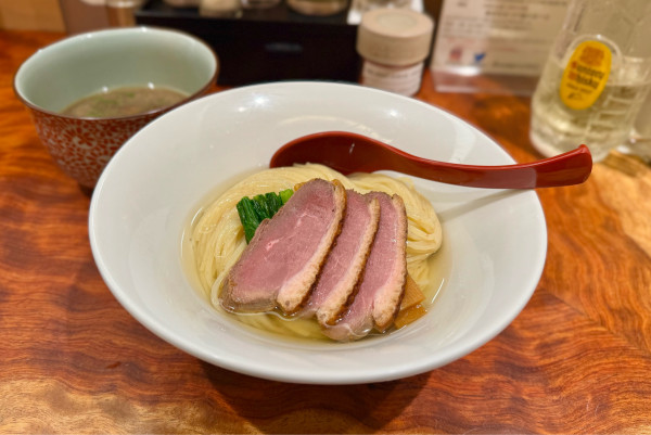 「【試作】鴨つけ麺¥1500」@三馬路 東京店の写真