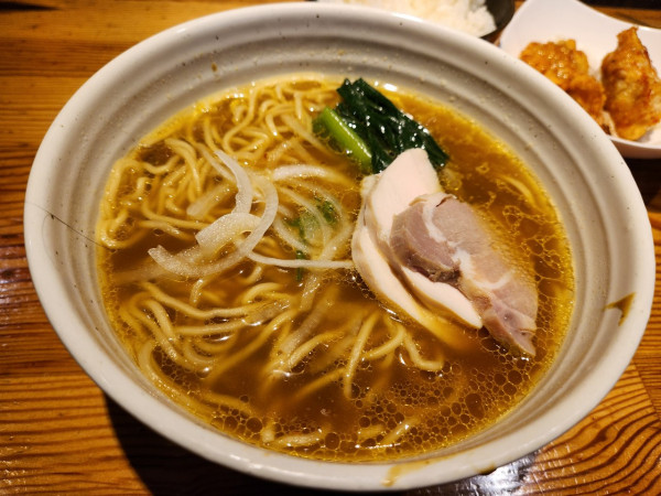 「欧風カレー麺 途(みち) お得セット」@麺や 一途の写真