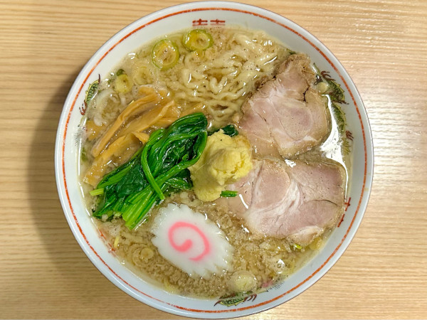 「★＜本日の限定＞生姜煮干そば『潤目』🍜¥1,200」@煮干そば 流。の写真