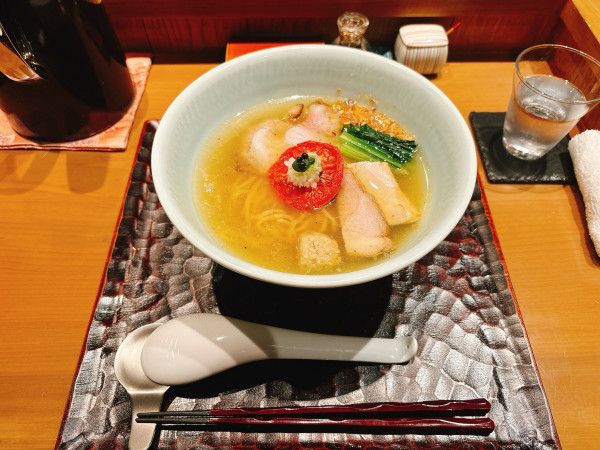 「塩＋和え玉(あさりチャウダー)」@饗 くろ㐂の写真