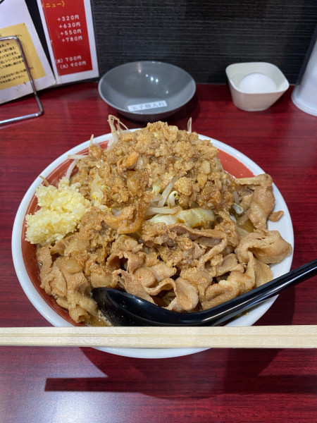「まる徳二郎並背脂トッピング」@まる徳ラーメン 福山曙店の写真