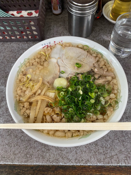 「中華そば大盛脂マシマシニンニクトッピング」@つたふじ 福山支店の写真