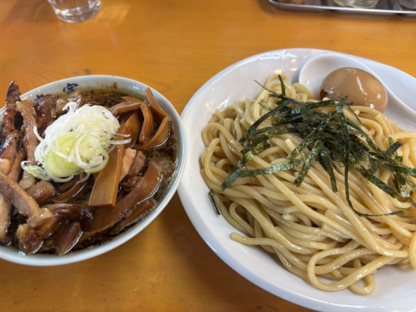 「味玉チャーシュー支那竹つけそば」@中華そば 喜富の写真