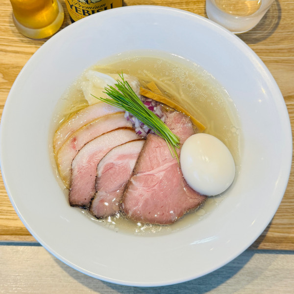 「特製宍道湖しじみ中華蕎麦」@宍道湖しじみ中華蕎麦 琥珀 東京本店の写真