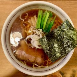 アサヒスーパードライ ＋ 水餃子 → 醤油らーめん