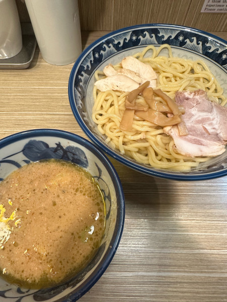 「鶏つけ麺(中盛)」@秋葉原つけ麺 油そば 楽の写真