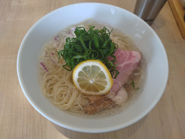 「【限定A】冷やしアゴ出汁そば（塩）¥1100-」@「七色の落書き」の写真