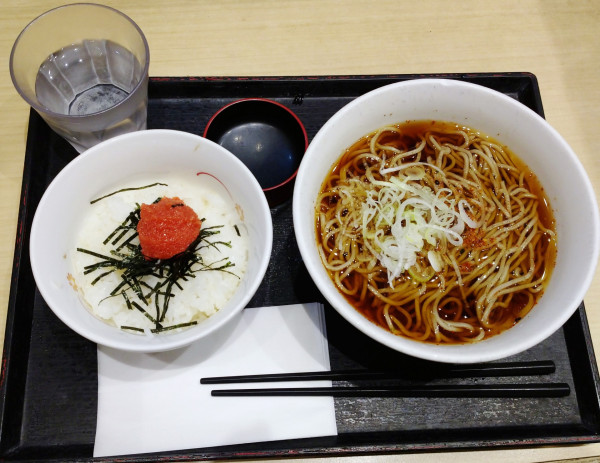 「ミニ明太子丼セット（480円）」@いろり庵きらく 川崎店の写真